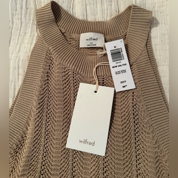 NWT Aritzia Wilfred Knit Halter Top - Picture 4 of 9
